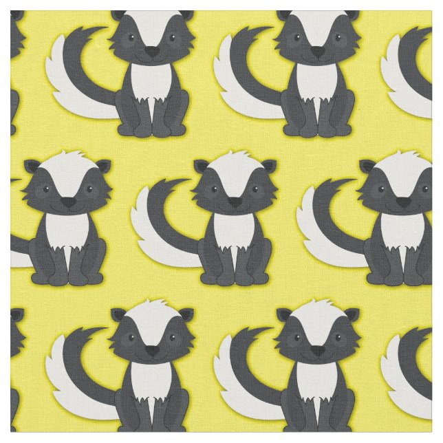 Gulten Cute Skunks Kids Tyg (Närbild)