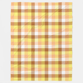 Gulten Fall Mönster i  Fall Brun Orange Fleecefilt