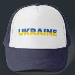 Gulten Färg Blue Modern Simple i Ukraina Flagga Keps<br><div class="desc">Design är blått och gult,  Support Ukraina.</div>
