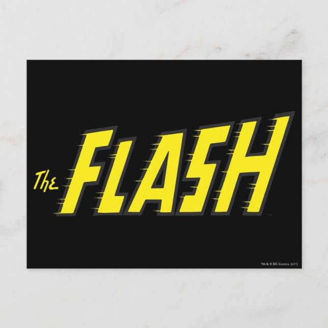 Gulten Flash-Logotyp Vykort (Framsida)
