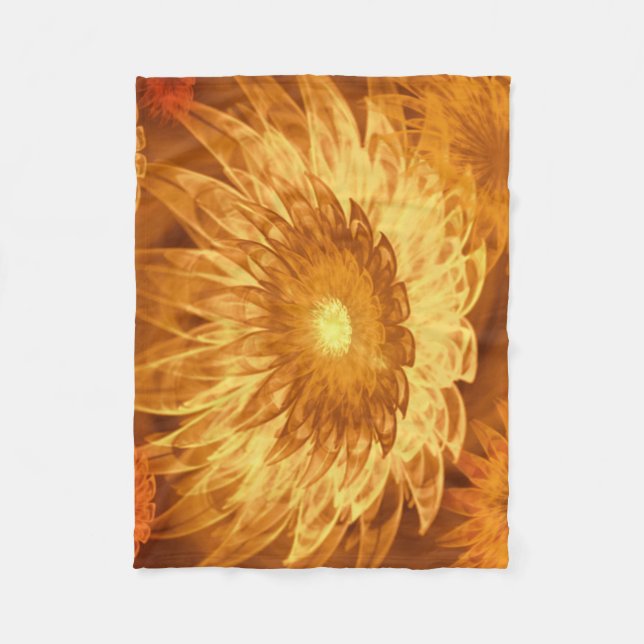 Gulten Fleece Blanket Fantasy Flowers (Framsidan)