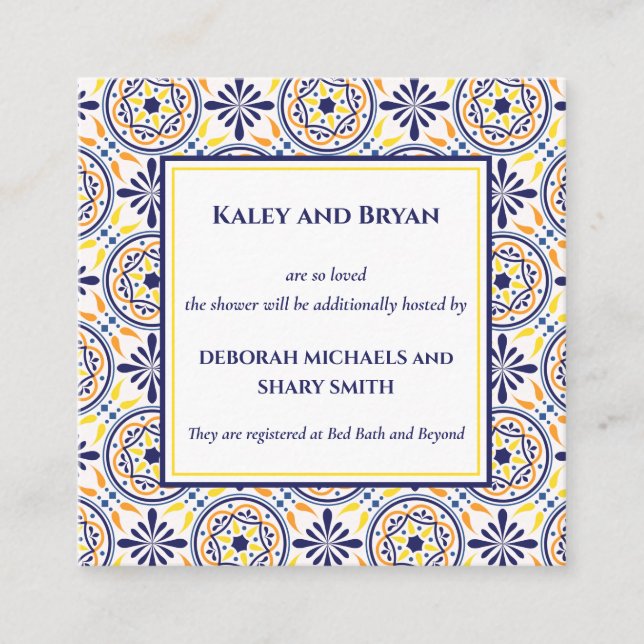 Gulten för marinflottan: Anpassningsbarna för Mede Fyrkantigt Visitkort (Framsida)