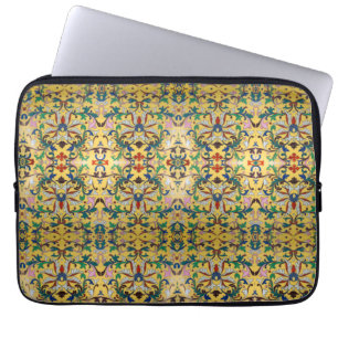 Gulten för Vintage av blomman Wildblomkål Botanisk Laptop Fodral