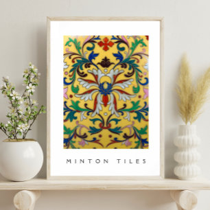 Gulten för Vintage av blomman Wildblomkål Botanisk Poster