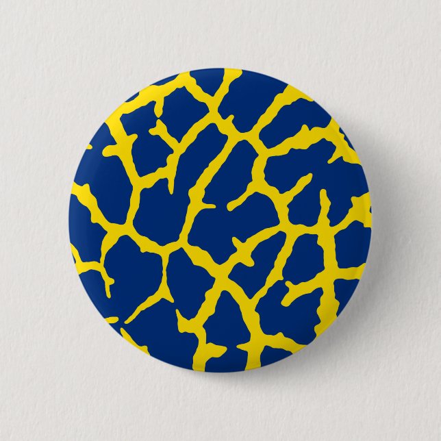 Gulten Giraffe Print Navy Knapp (Framsida)