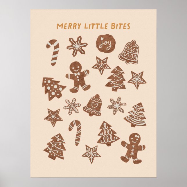 Gulten God Bita jul Cookies Poster (Framsidan)