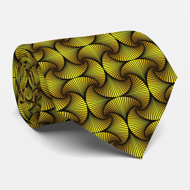 Gulten Graphic Geometric 3D Scallop Fläkt Slips (Rullad)