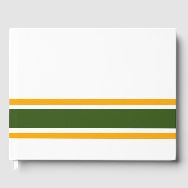 Gulten Grönt Kant Tävla Rand på vitt Gästböcker (Framsida)