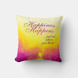 gulten "Happity Happens", Magentans utformning Kudde