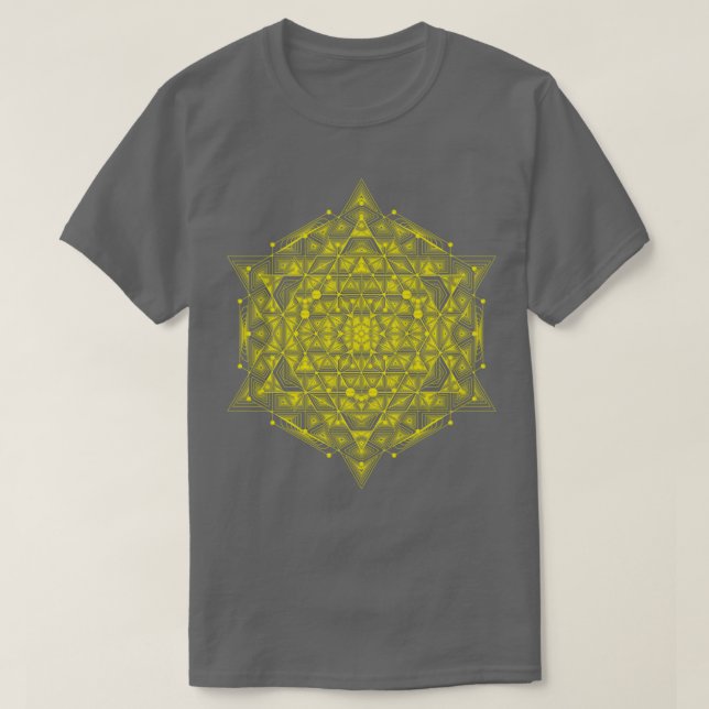 Gulten Helig Hypercube T Shirt (Design framsida)