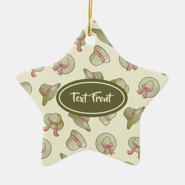 Gulten Honale Summer Hats Julgransprydnad Keramik (Framsidan)