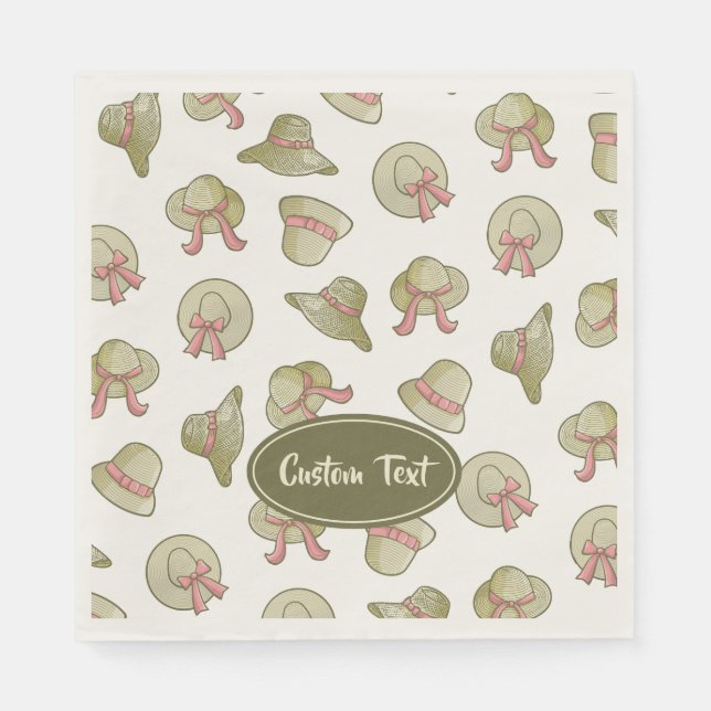 Gulten Honale Summer Hats Pappersservett (Framsidan)