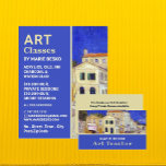 Gulten House by Vincent Van Gogh, Art Classes Flygblad<br><div class="desc">Gult House by Vincent Van Gogh,  Art Class Advertising Flyer by the Affärskort Store.</div>