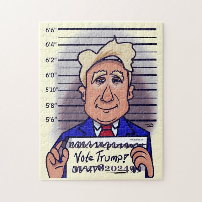 Gulten Jigszle Puzzle för Blek-trump Pussel (Vertikal)
