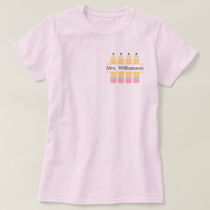 Gulten Lärarens anpassade namn T Shirt