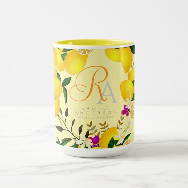 Gulten Lemon Monogram Mugg (Center)
