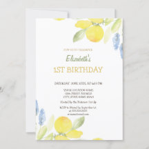 Gulten Lemons Flowers Birthday