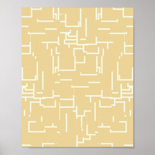 Gulten Linjer med minimalistisk Abstrakt Poster
