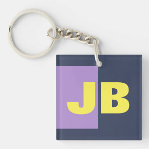 Gulten Monogram Indigo i marinblått Brev