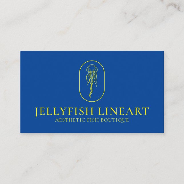 Gulten Nautical Jellyfish Visitkort (Framsida)