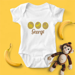 Gulten Neon Bananer och tan T Shirt