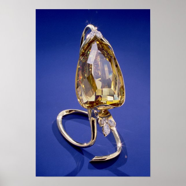 Gulten 'Ojämförbar' diamant i guld Poster (Framsidan)