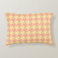 Gulten Preppy Pepita Houndstooth Pastel Peach