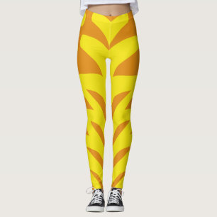 Gulten "Ratti_Kreativ_Arts" för en levande orange Leggings