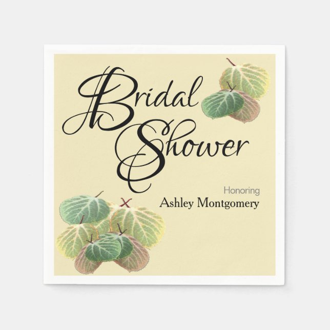 Gulten Rustic Möhippa Fall Aspen Löv Pappersservett (Framsidan)