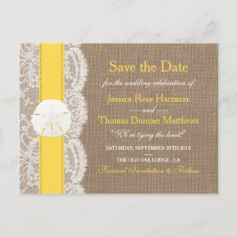 Gulten Sand Dollar Collection sparar datumet Meddelande Vykort