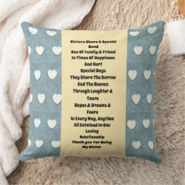 Gulten Sister Marshmallow Hearts Kudde
