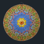 Gulten Sol Vintage Orange  Blue Kaleidoskop Darttavla<br><div class="desc">Underbart färdighetsspel! Vackert slips,  kalejdoskop och underbar i mönster för alla som tycker om att vara färgstarka.</div>
