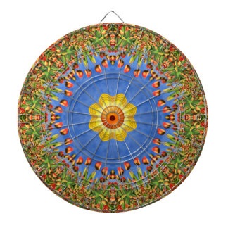 Gulten Sol Vintage Orange Blue Kaleidoskop Darttavla