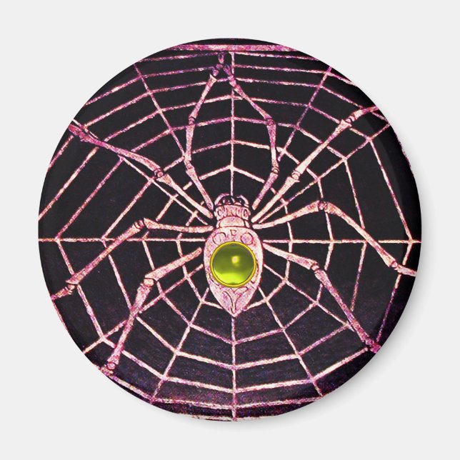 GULTEN SPIDER OCH WEBBEN Topaz Black Magnet (Framsidan)