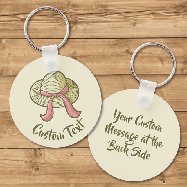 Gulten Straw Hat Nyckelring (Skapare uppladdad)