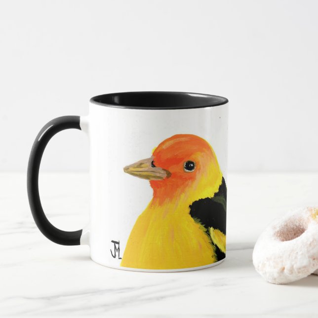 Gulten Tanager Mugg av JML (Med munk)