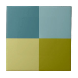 Gulten Teal Blue Guld Kakelplatta