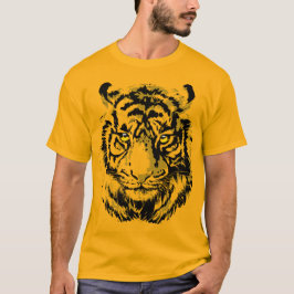 Gulten Tiger | Färgplatta Ansikte T Shirt