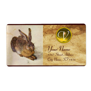 GULTEN Topaz i monogrammet ( Young Hare ) Fraktsedel