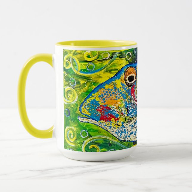 Gulten Trigger Fish Mugg (Vänster)