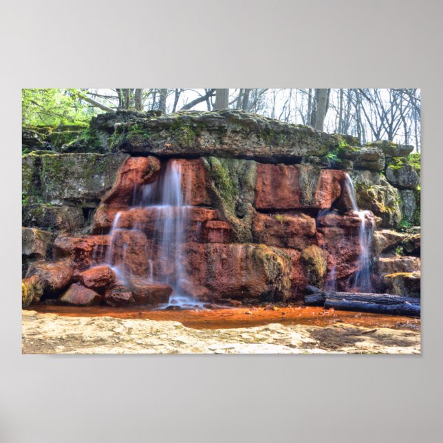 Gulten Vår, Glen Helen Nature Reserve, Ohio Poster (Framsidan)