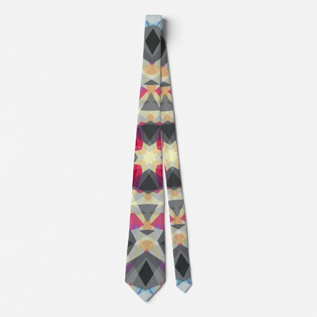 Gulten Vinter Grått Festive Red Guld Slips (Framsida)