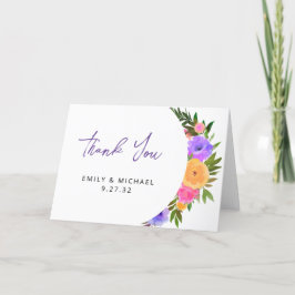 Gulten Violet Avslappnad Magenta Tack Kort