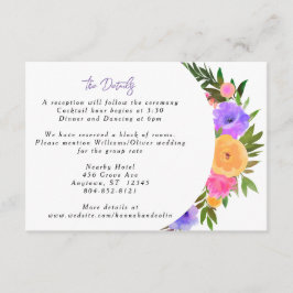 Gulten Violet Avslappnad Magenta Tilläggskort