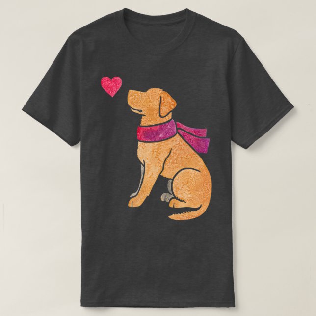 Gulten Watercolor Labrador T Shirt (Design framsida)