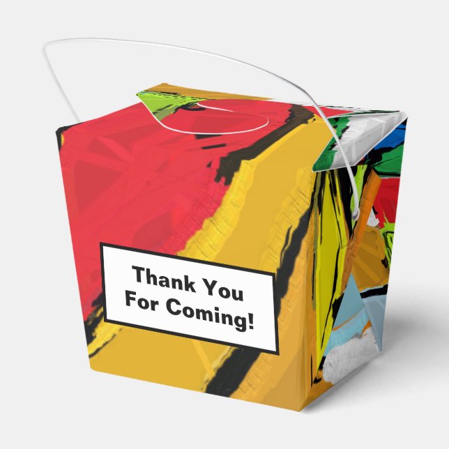 Gultens Abstrakt - förmånslåda Presentaskar (Baksidan Sidan)