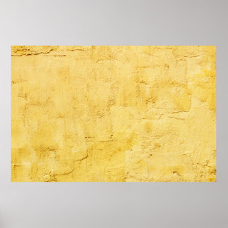 gultens abstrakt texturerat plåster på väggen poster