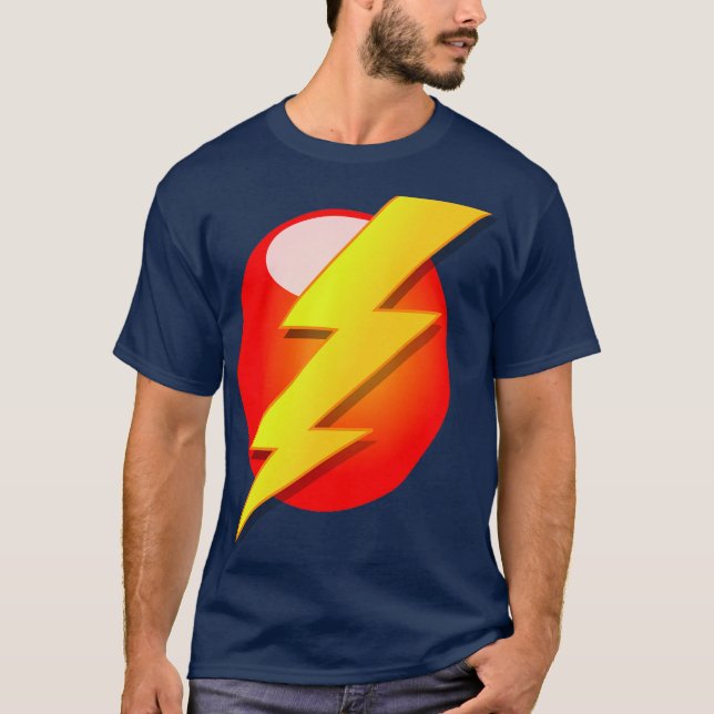 gultens blixt t shirt (Framsida)