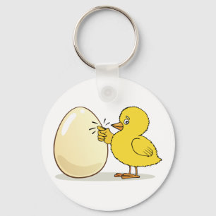 Gultens Chick och ägg Nyckelring
