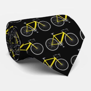 Gultens cykel på svart slips